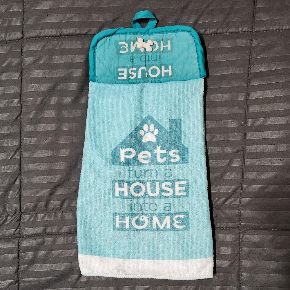 Hanging Kitchen Towel with Pot holder